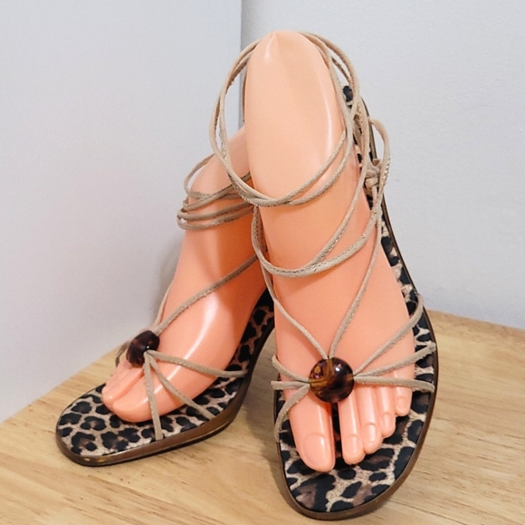 DAVID AARON Suede Strappy Sandals - Picture 7 of 14
